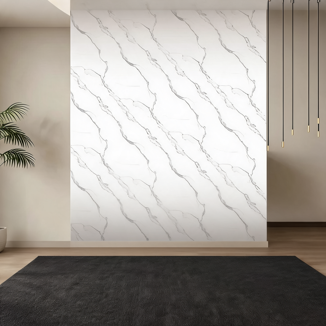 Wall Panel - White Marble - Wall Board - 240cm
