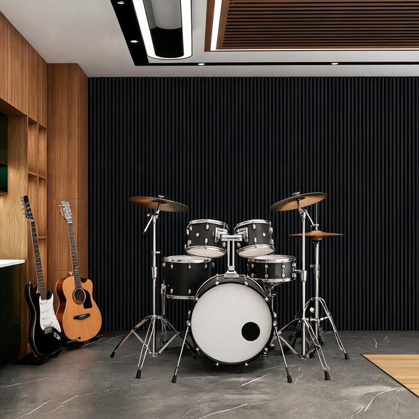 Acoustic Wall Panel 240x60cm - Black