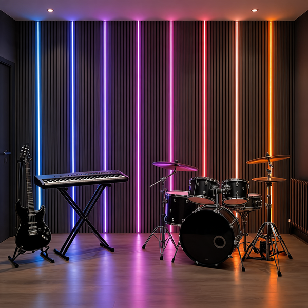 Wall Panel LED Lighting - Multicolour Flexible (4 pcs)