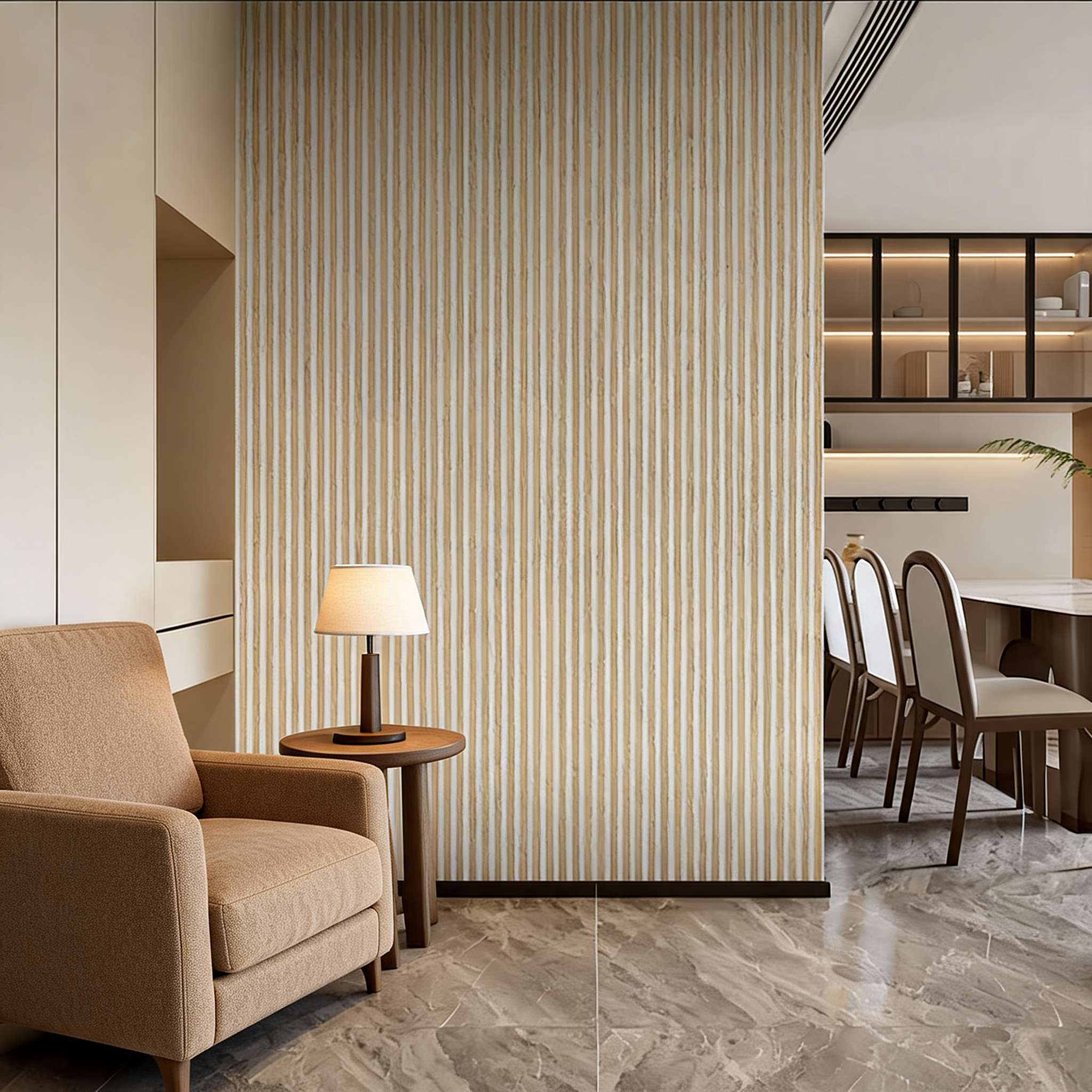 Acoustic Wall Panel - Oak - Premium Three-Sided - 240cm