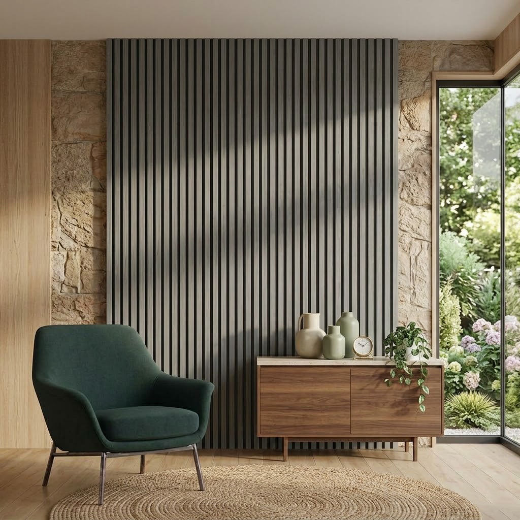 Acoustic Wall Panel 280x60cm - Grey