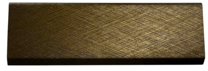 Acoustic Wall Panel End Trim 240cm - Metallic Gold