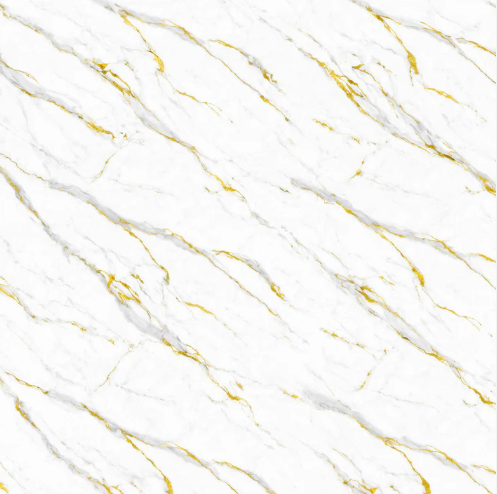 Wall Panel - Gold and White Marble - Wall Board - 240cm